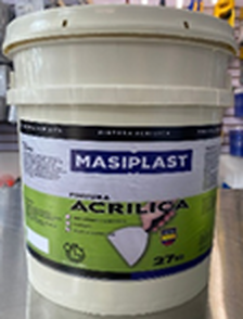 PINTURA ACRILICA MASIPLAST BLANCA CUBETA